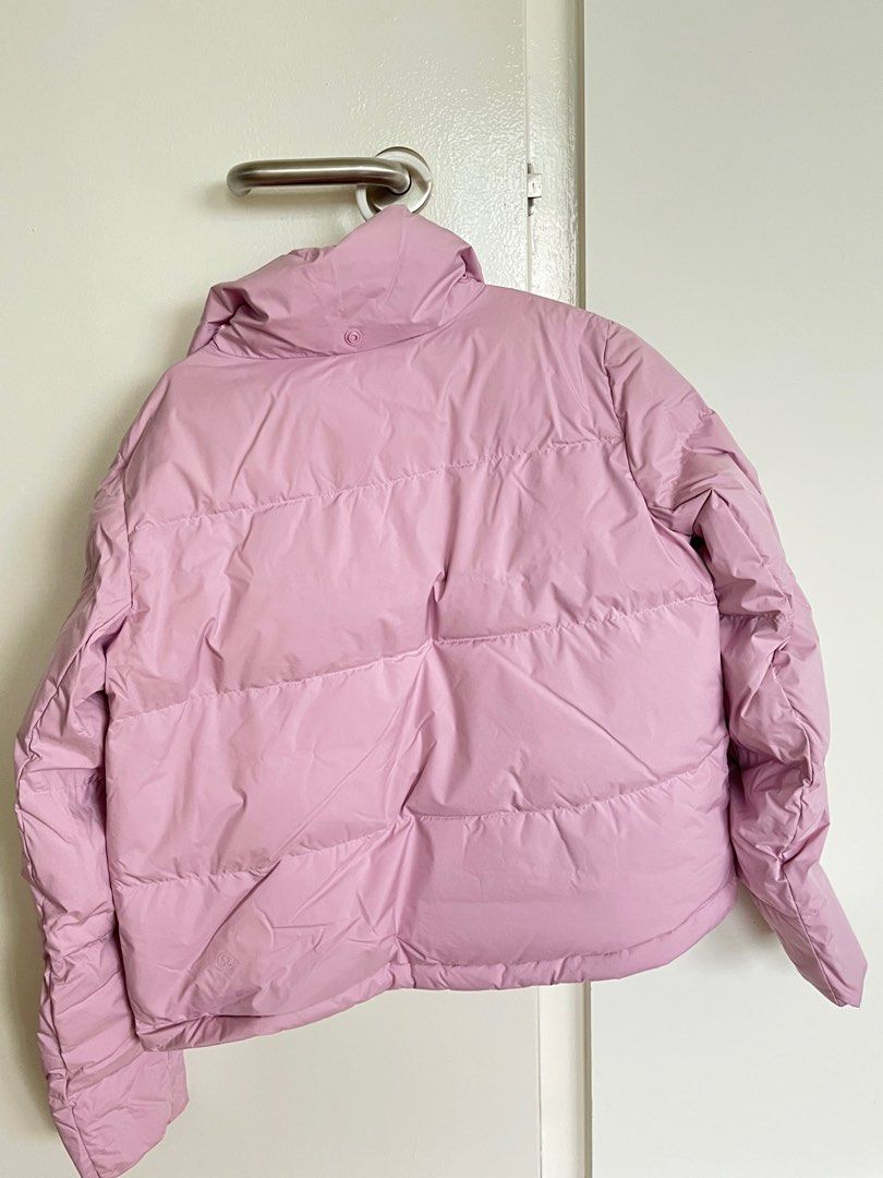 lululemon athletica, Jackets & Coats, Lululemon Wunder Puff Cropped Jacket  Pink Peony