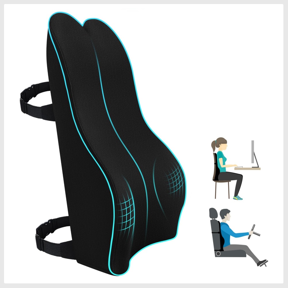Office chair back outlet support pillow