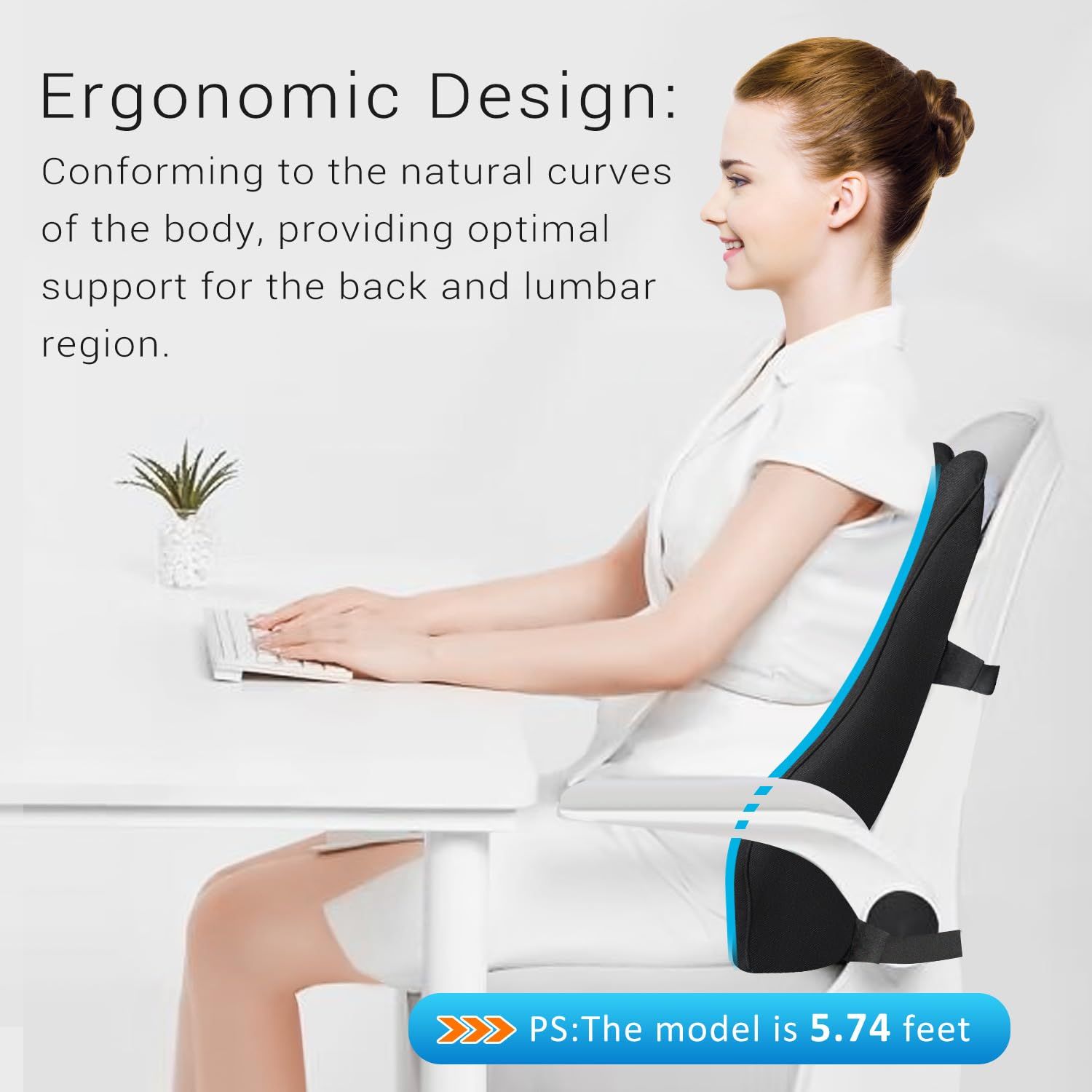 Lower back support pillow for car 2025