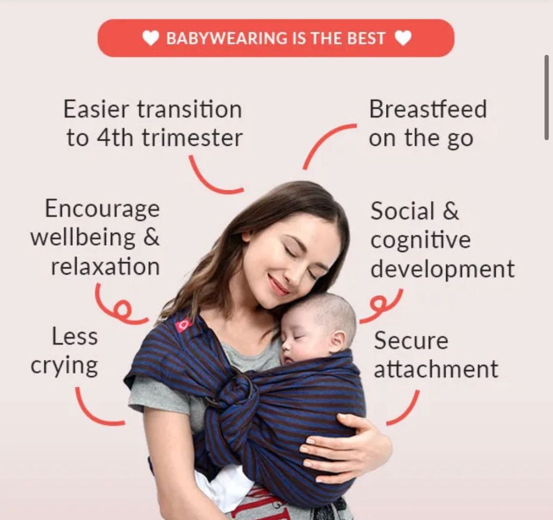 Mamaway Baby Sling Ring Tomato Cheese, Babies & Kids, Going Out