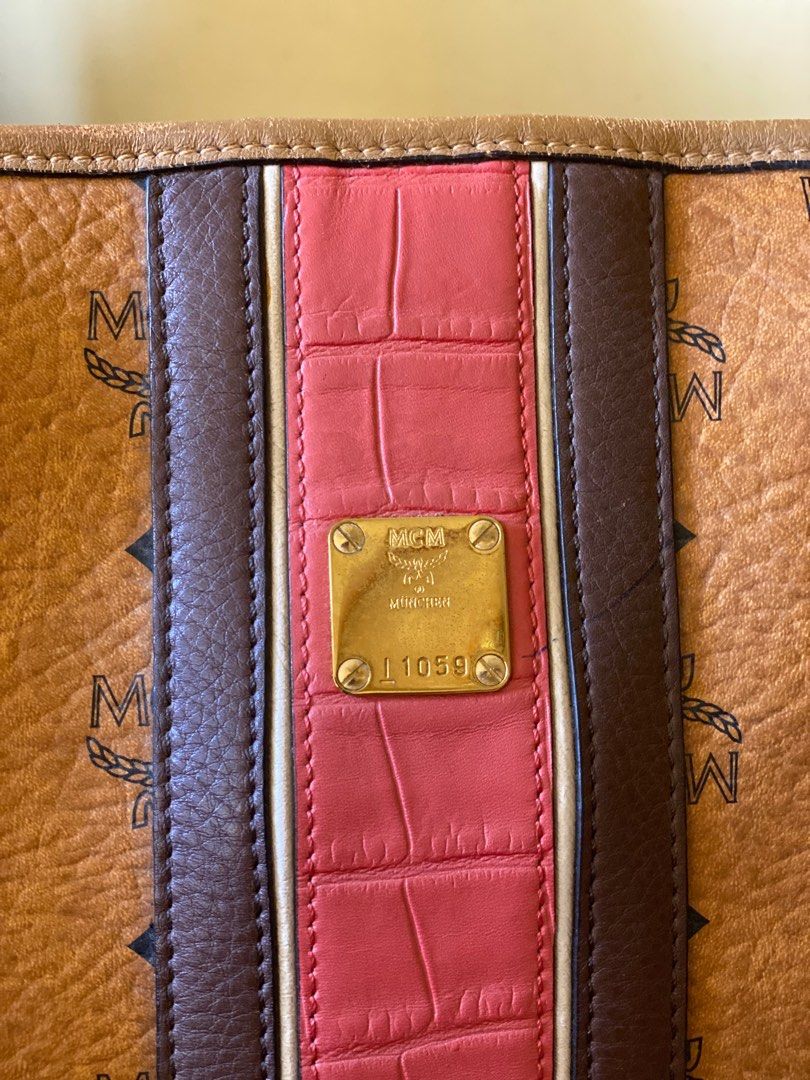 MCM Cognac (authentic) (Category: Luxury Bags & Wallets) located in Manila. Submitted by fayepalana (Listing ID 1262562413, Image 2). Description: RFS: Decluttering Preloved authentic McM bag Slightly used See attached photos for actual condition of the bag MOP: Gcash, Paymaya, BPI, BDO .