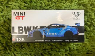 MINI GT 1/64 LB WORKS Nissan GT-R (R35) Blue #135