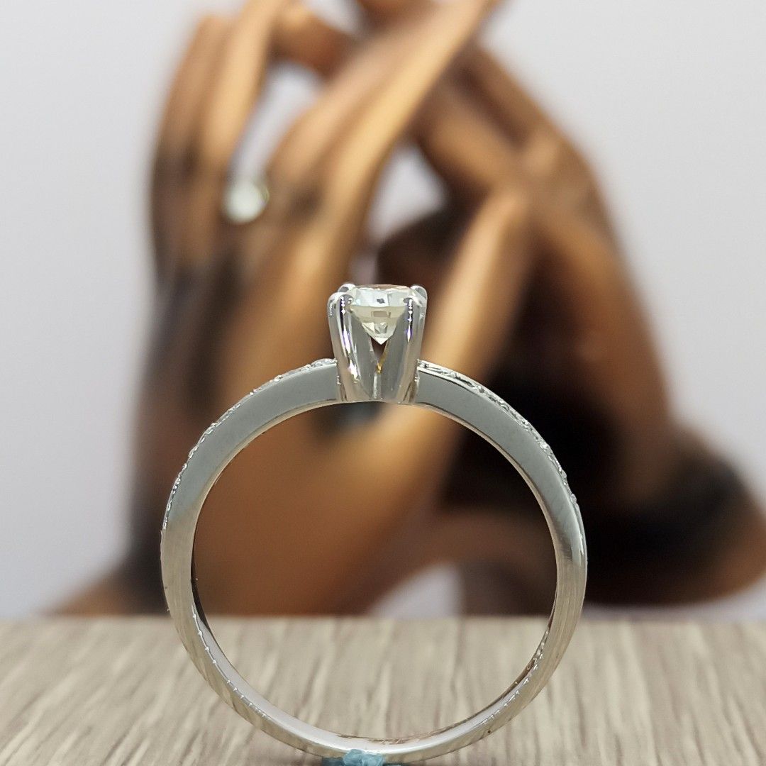 Natural Diamond Engagement Ring In Solid Gold (Category: Rings) located in Muntinlupa City. Submitted by mrjewelsmanila (Listing ID 1262499242, Image 3). Description: From M.R. Jewels Manila Engagement Rings InstagramDOTcom/m.r.jewels mrjewelsmanilaDOTwixsiteDOTcom/mrjewels FacebookDOTcom/mrjewelsmanila Genuine Natural Diamond Engagement Ring in Gold Main Diamond 0.15 Carat, I color, VS2 clarity Sides 14 x 0.008 ct. Diamonds. Total Weight 0.26 14