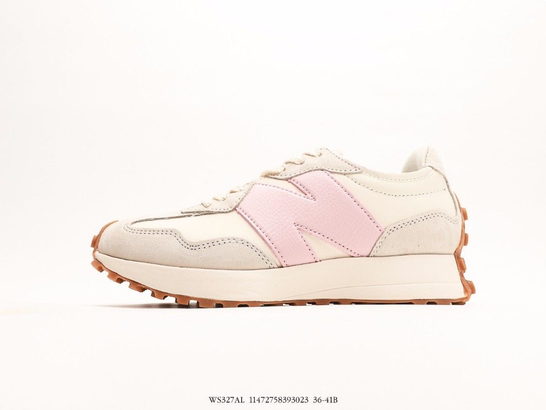 White and pink new balance shoes shop