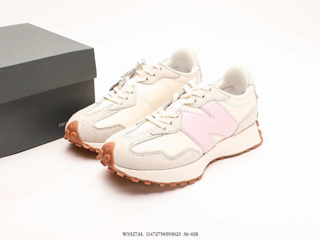 White and pink new balance shoes sale