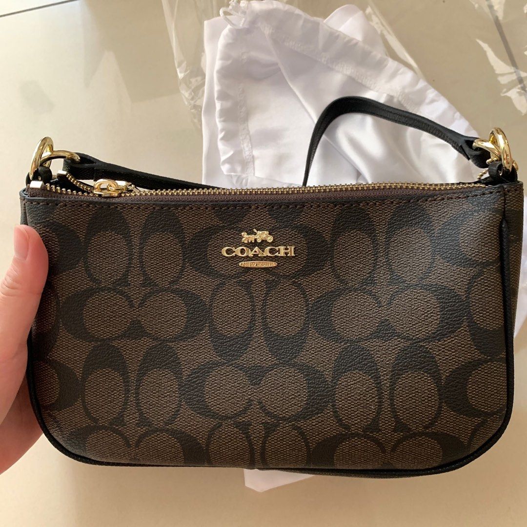 Coach top handle pouch store