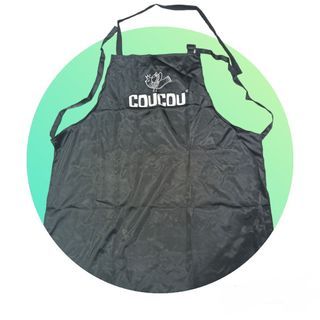 New Coucou Apron Black Good Quality Silky Fabric