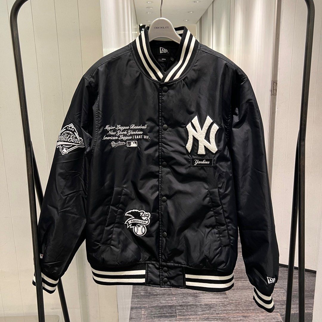 NEW ERA X MLB New York Yankees logo padded varsity jacket #棒球褸