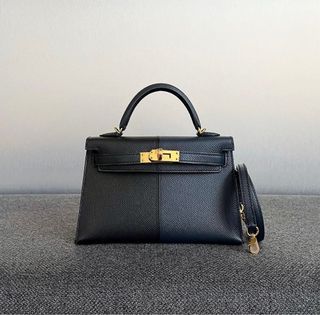 HERMES Classique Kelly To Go Etoupe Chèvre Mysore GHW Z - Timeless Luxuries