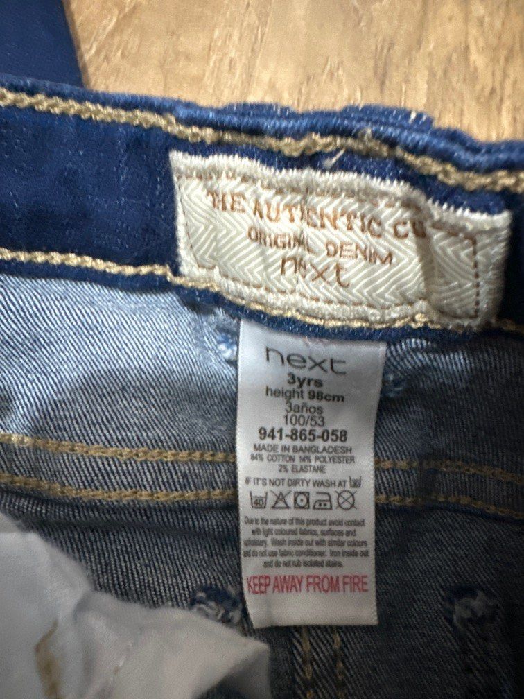 Next UK kids jeans Babies Kids Babies Kids Fashion on Carousell