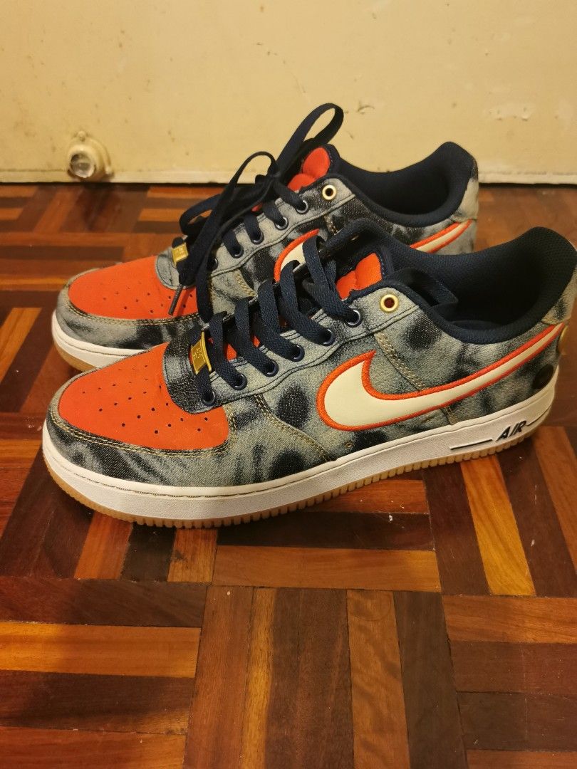 Nike air force 1 best sale low acid wash denim