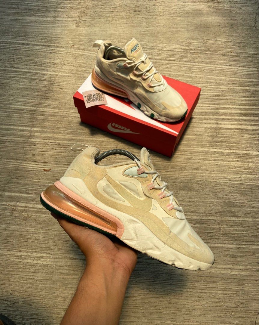 Nike air max 270 react summit white/ghost on sale aqua