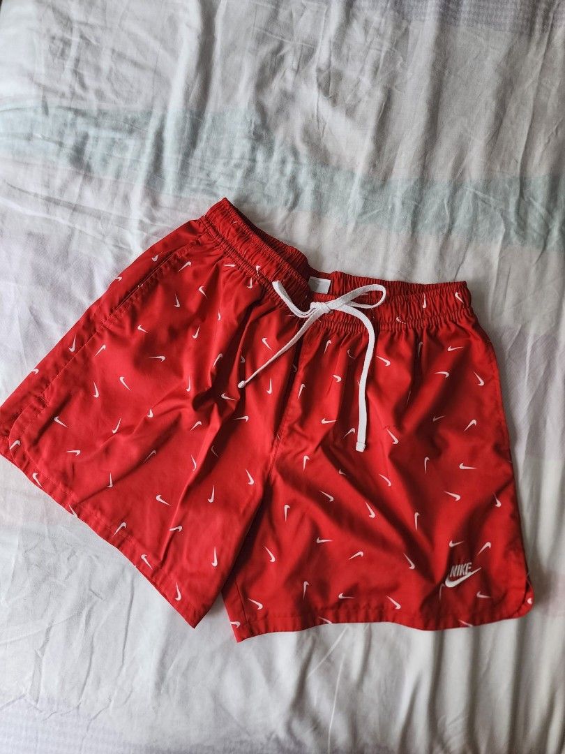 Red nike swim shorts new arrivals