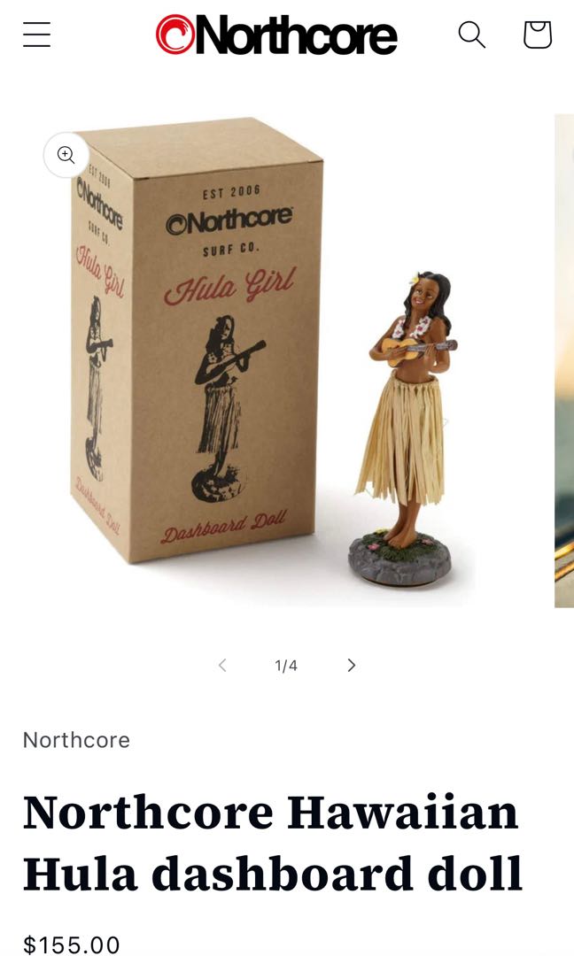 Northcore hawaiian hula dashboard 2025 doll