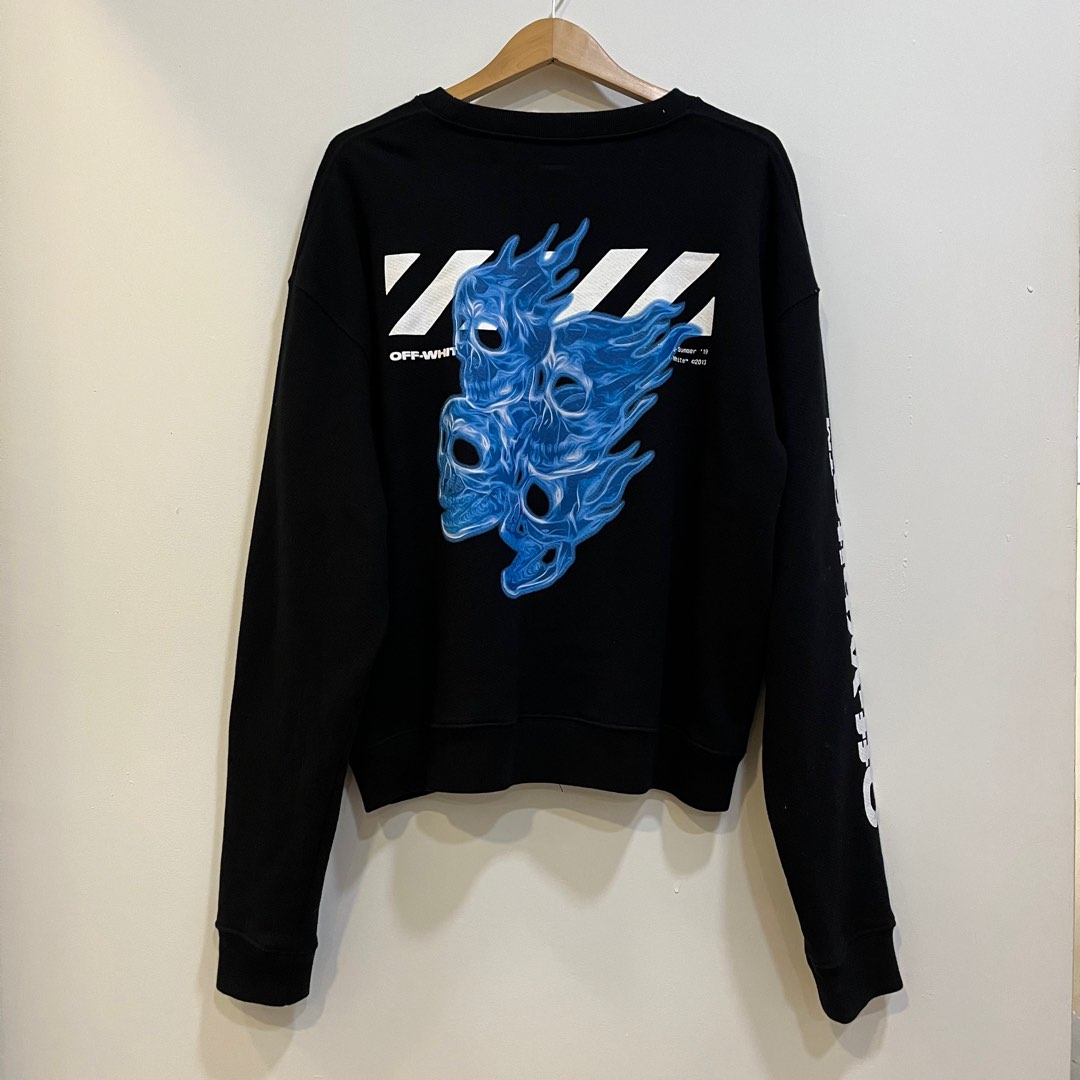 Off white diag skulls hoodie on sale