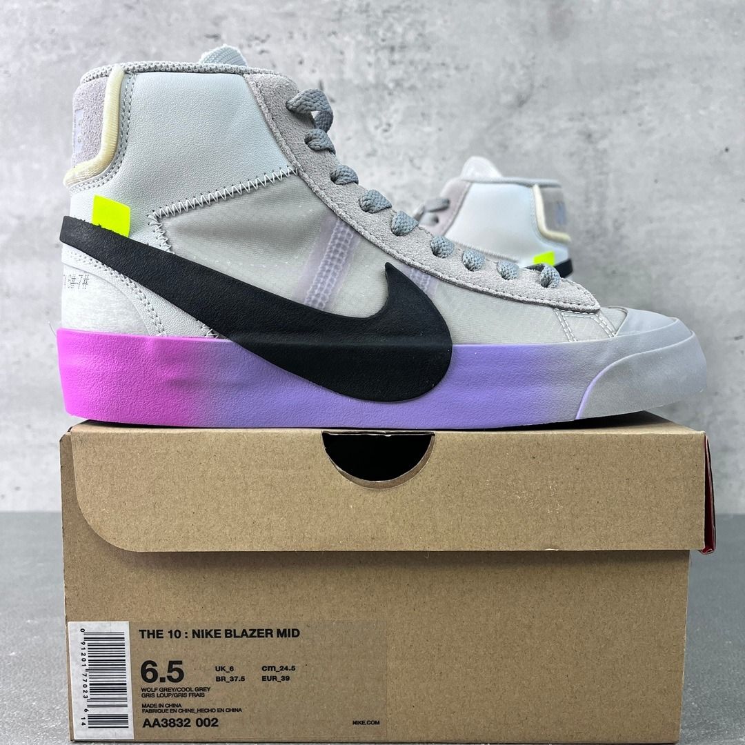 Off White X NIKE Blazer Mid OW AA3832 002 Carousell