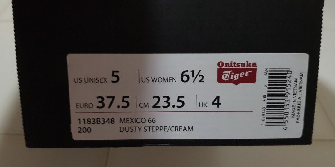 Onitsuka Tiger women sneakers (Category: Sneakers) located in Singapore. Submitted by cherry388 (Listing ID 1262557112, Image 2). Description: Mexico 66 dusty cream size as per pic meet up at yishun.