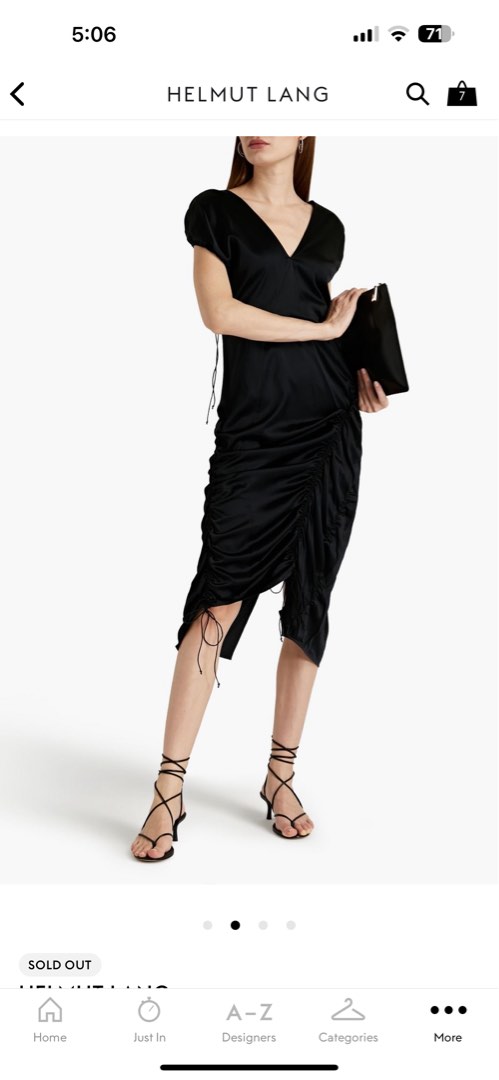 ORPUS 551 BNWT Helmut Lang Silk Ruched Dress Women s Fashion Dresses Sets Dresses on Carousell
