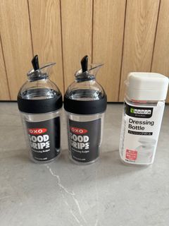 OXO Good Grips Adjustable Shaker - 8 oz & Good Grips Chef's Squeeze Bottle  Set