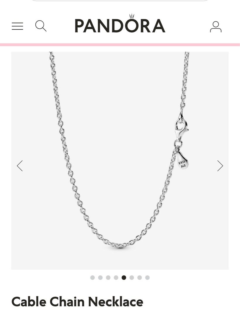 Pandora Classic Cable Chain Necklace - Hoppe Jewelers