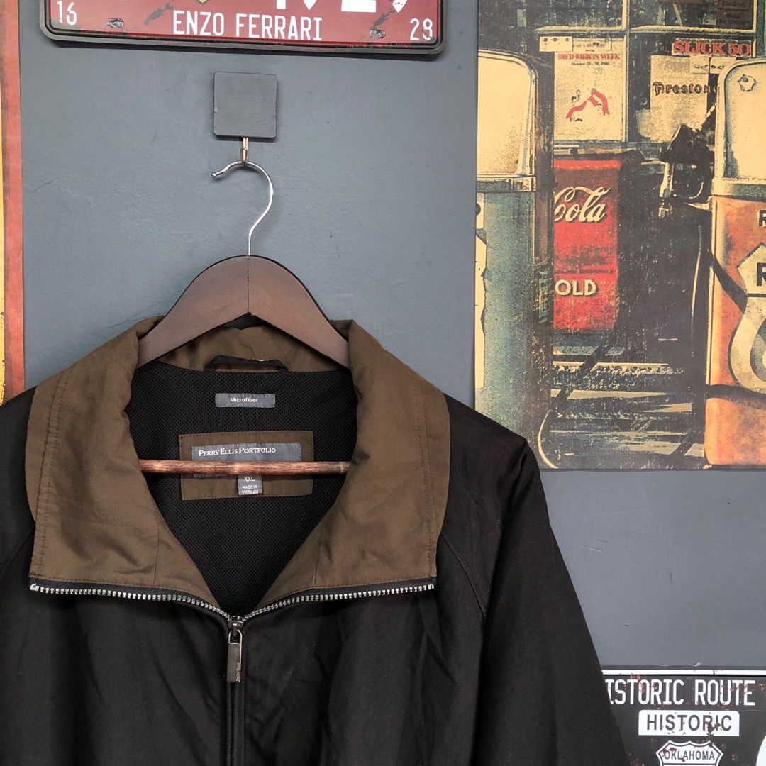 Perry ellis portfolio microfiber jacket new arrivals