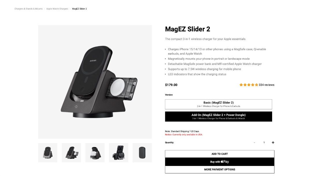 PITAKA MagEZ Slider 2 with Apple Watch Dongle, 手提電話, 電話及