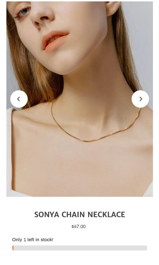 Chain only gold necklace sale