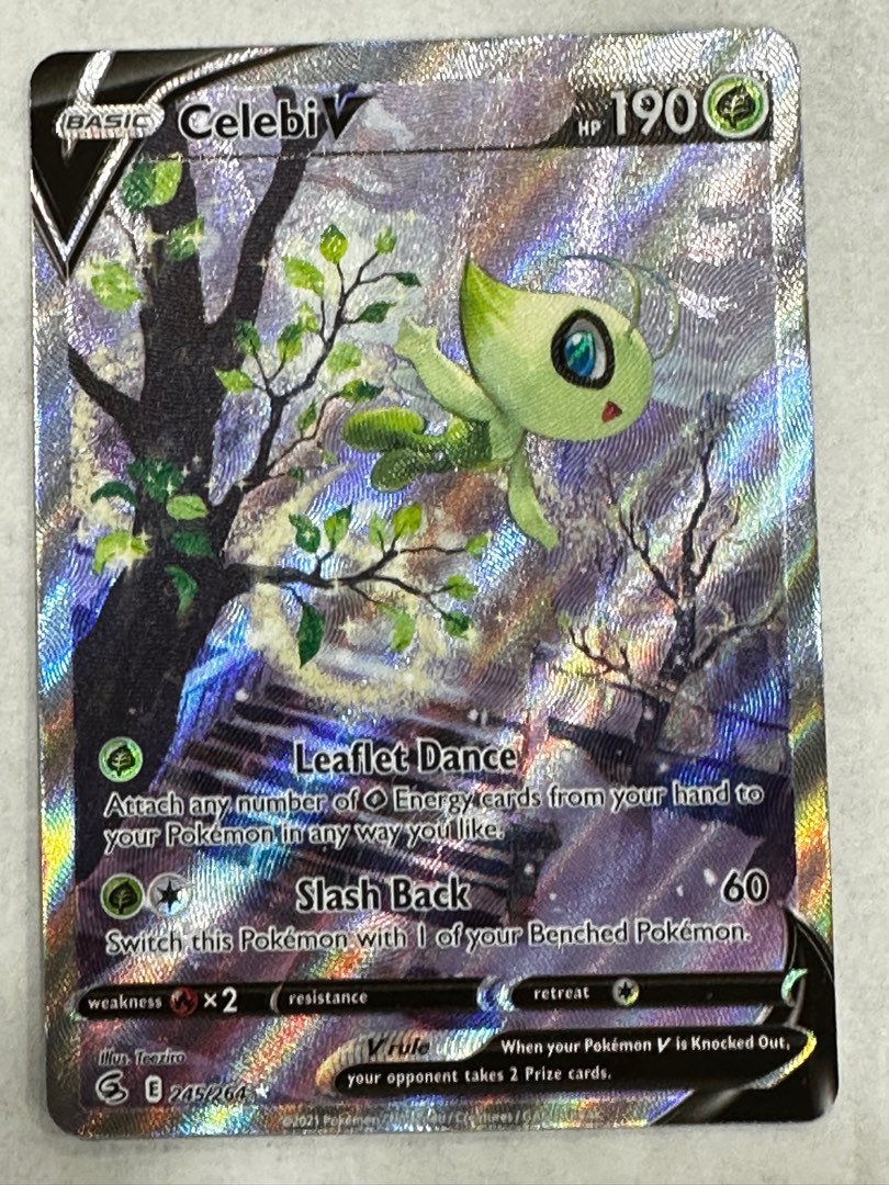 Pokemon TCG celebi v 245/264 Alt Art Ultra Rare, Hobbies & Toys, Toys