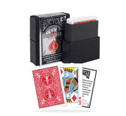 Bicycle Prestige Plastic Playing Cards with Premium Carrying Case