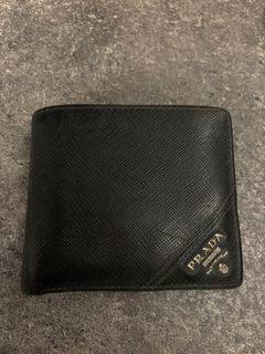 Prada bifold men wallet o, Luxury, Bags & Wallets on Carousell