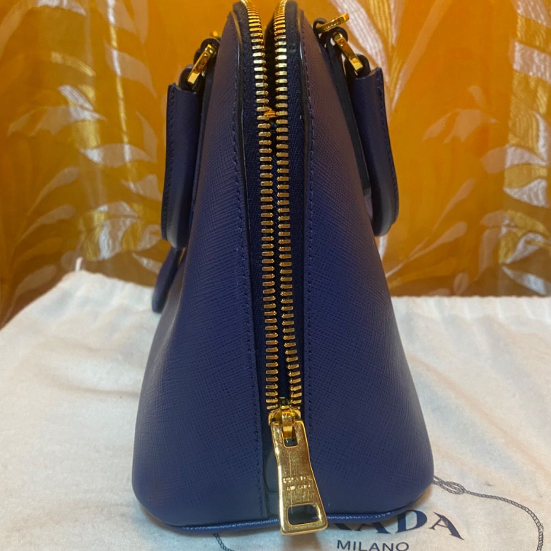 Prada Saffiano Vernice Mini Promenade Bag
