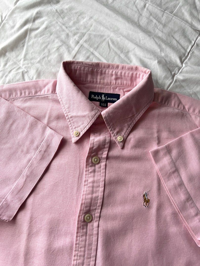 Ralph lauren short sleeve oxford shirt hot sale