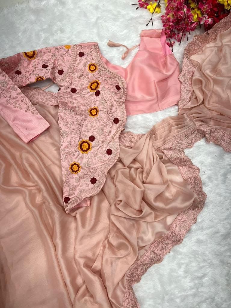 Ready made saree sales for baby girl