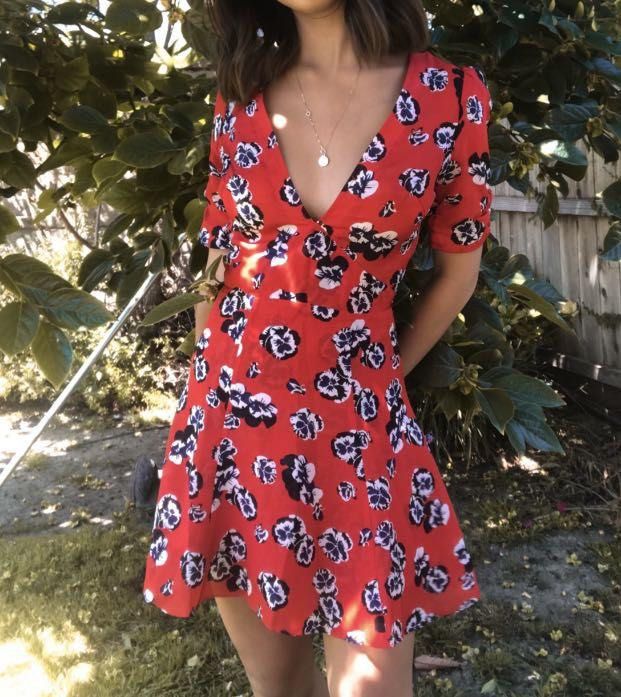 Realisation Par Ozzie Dress in Pansy print