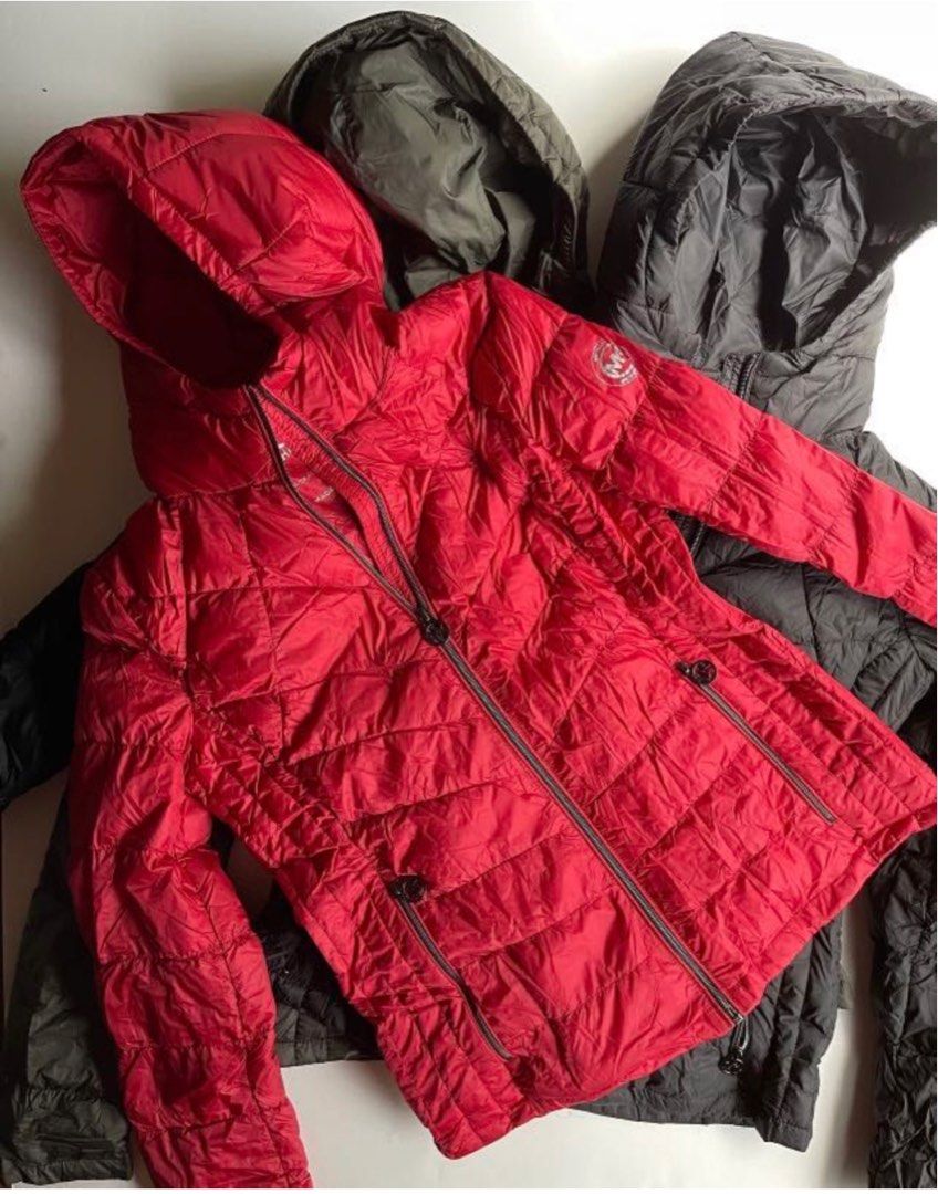 Michael kors red outlet down jacket