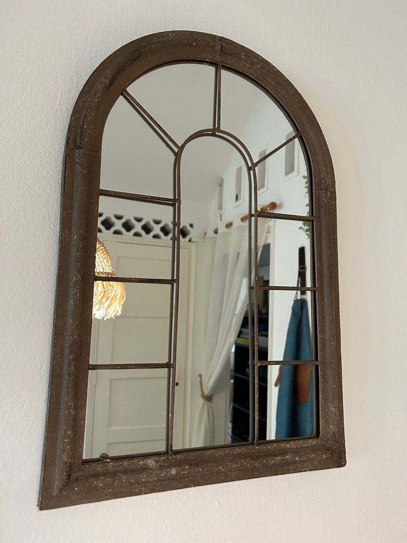 Rustic arch mirror, Furniture & Home Living, Home Decor, Mirrors on