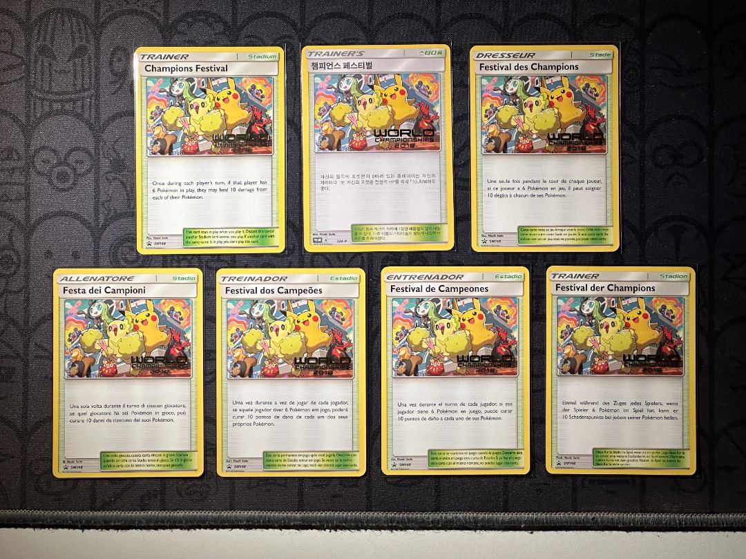 Set for Sale] Champions Festival 2018 Worlds Pokemon SM148 7 
