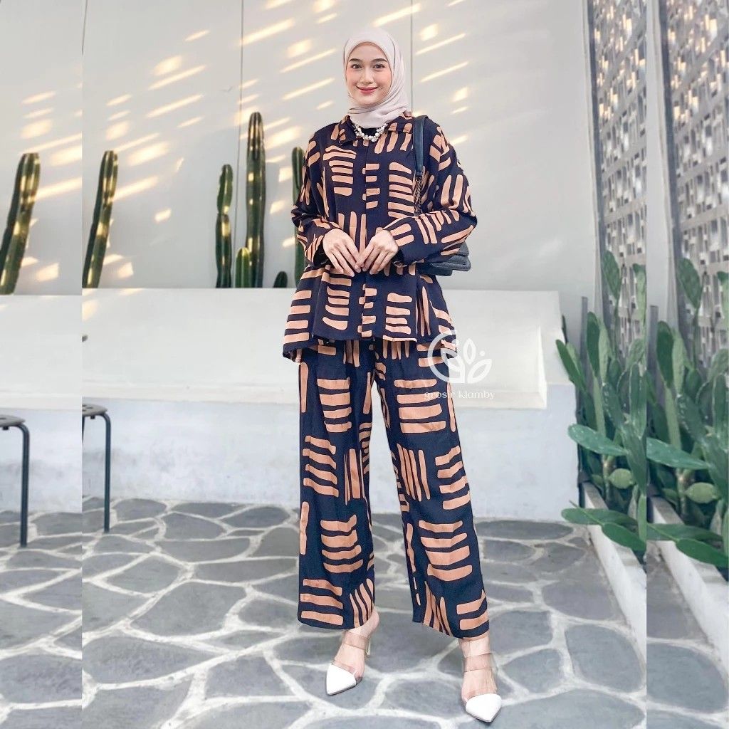 Set Pajamas Rayon Batik Indonesia Women s Fashion Dresses Sets