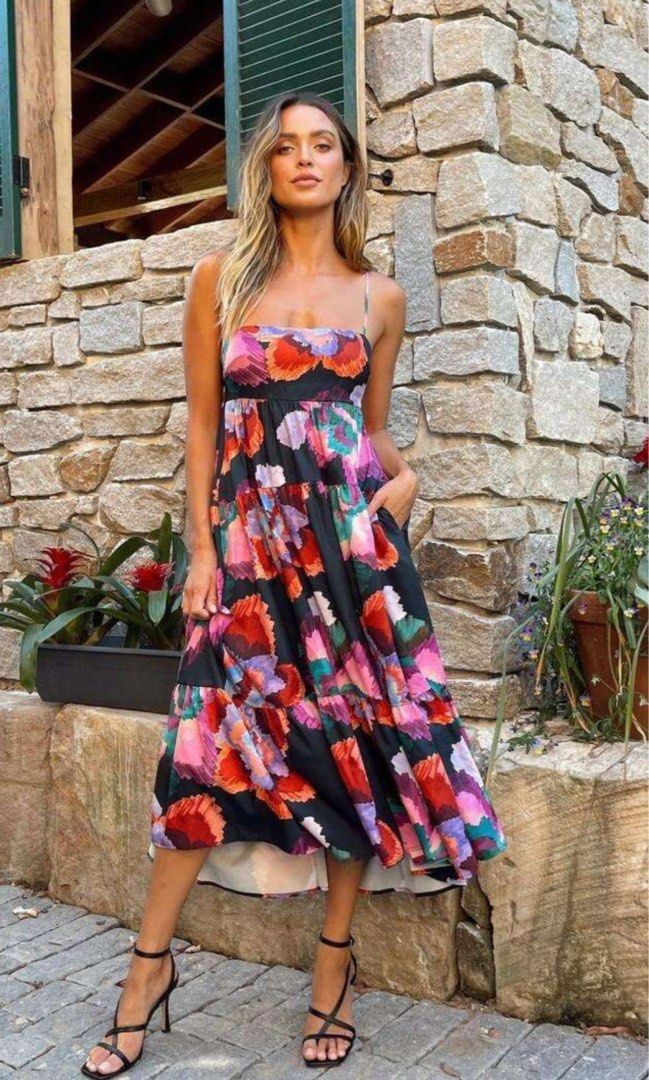 Sheike blue discount floral dress