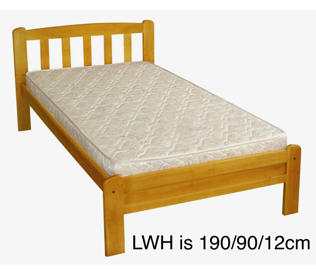 single mattress, Furniture & Home Living, Furniture, Bed Frames