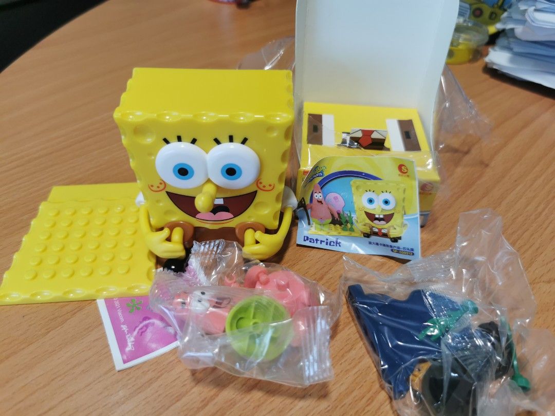 Spongebob build it yourself toy Patrick Squidward Mr Krabs, Hobbies