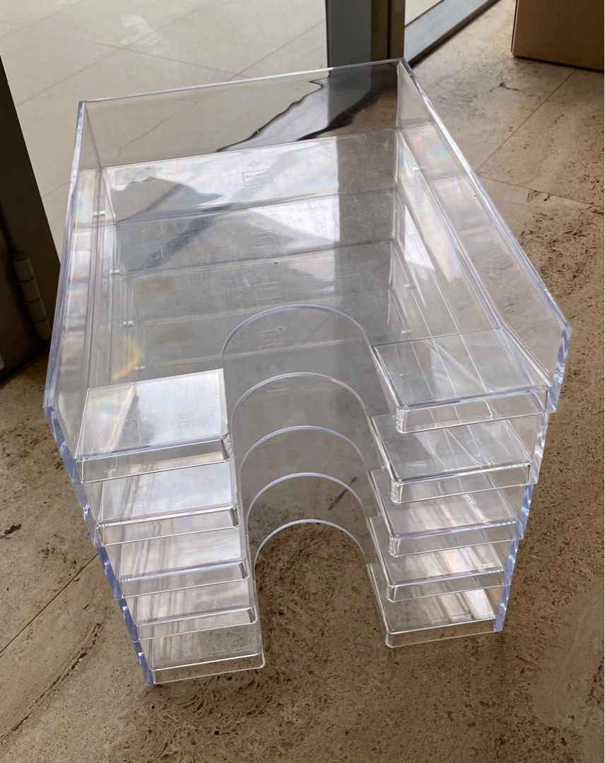 Stackable and elegant document trays (Category: Storage Boxes & Baskets) located in Singapore. Submitted by ytemp123 (Listing ID 1262582114, Image 3). Description: Stackable and elegant five document trays to help you better organze the documents Original bought at $55. .