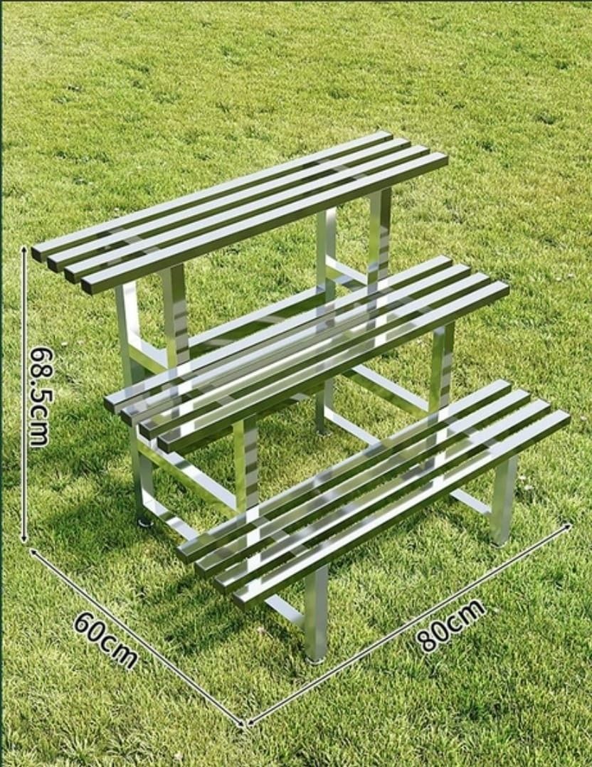 Stainless Steel Rack Flower Rack Plant Rack Dismatled in box Strictly ...