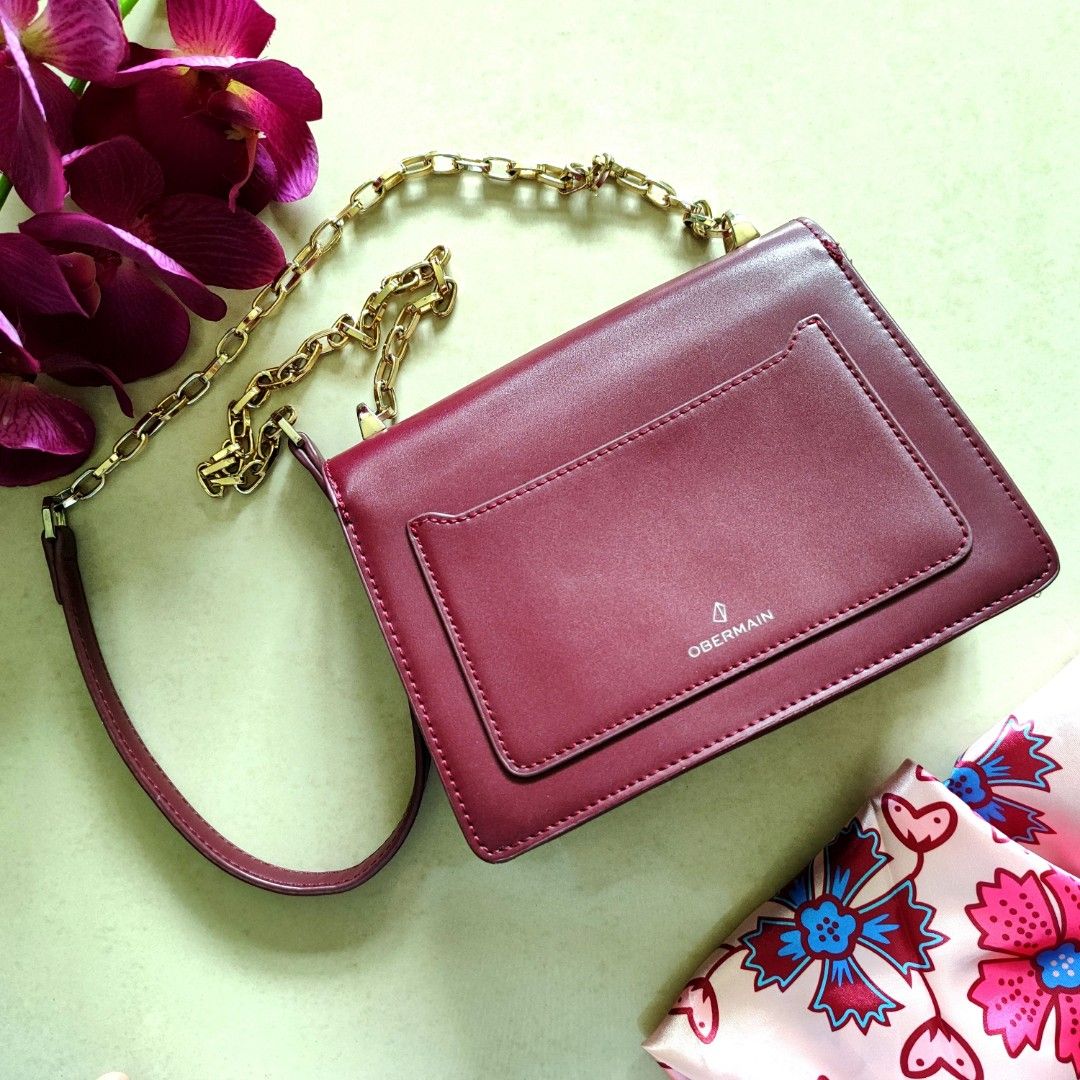 Stylish Obermain Maroon Crossbody Purse