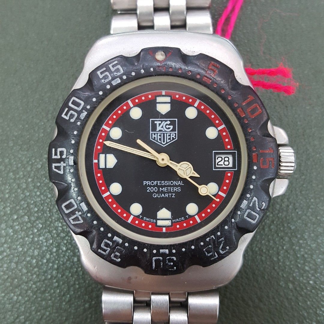 Red on sale tag watch