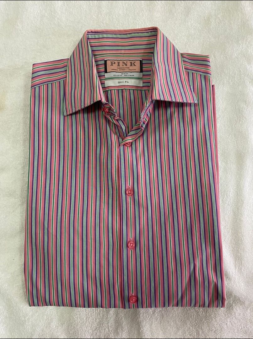 fitted lace wedding dress Thomas Pink Men's ABLE Stripe Superior Two FOLD 100'S L/S Slim FIT Dress  Shirt Pink/White (15.5) : Amazon.in: Clothing & Accessories main image 0