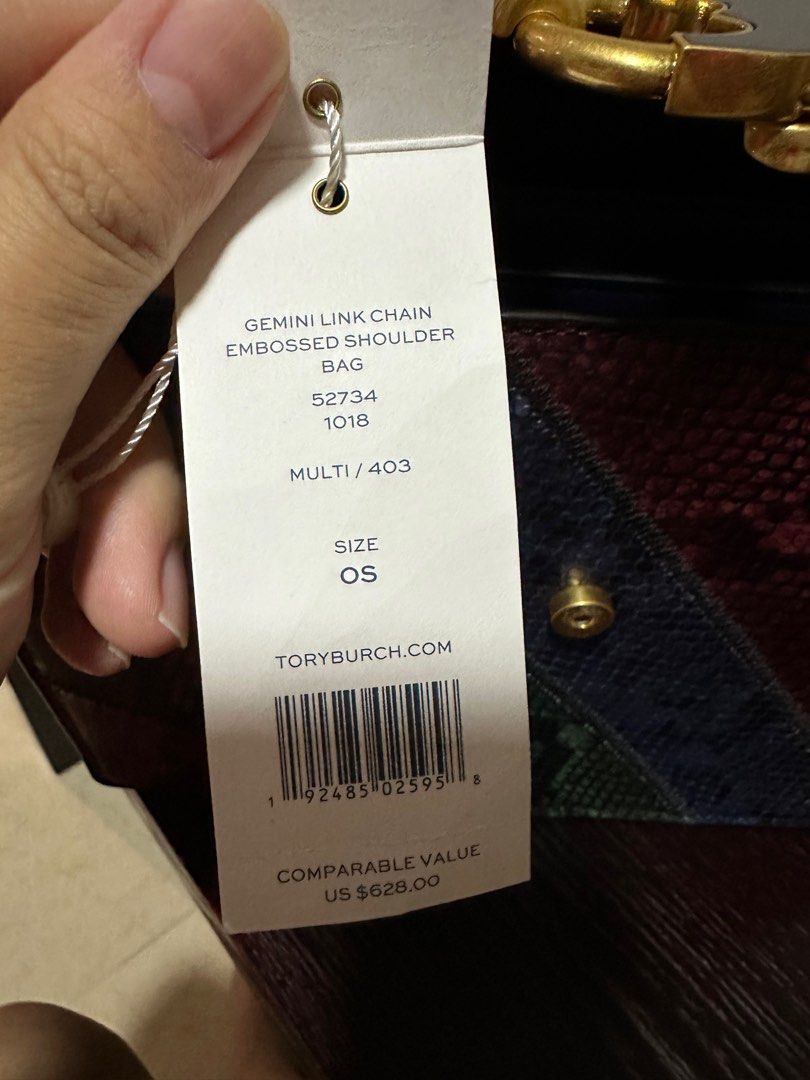 Gemini link embossed online medium shoulder bag