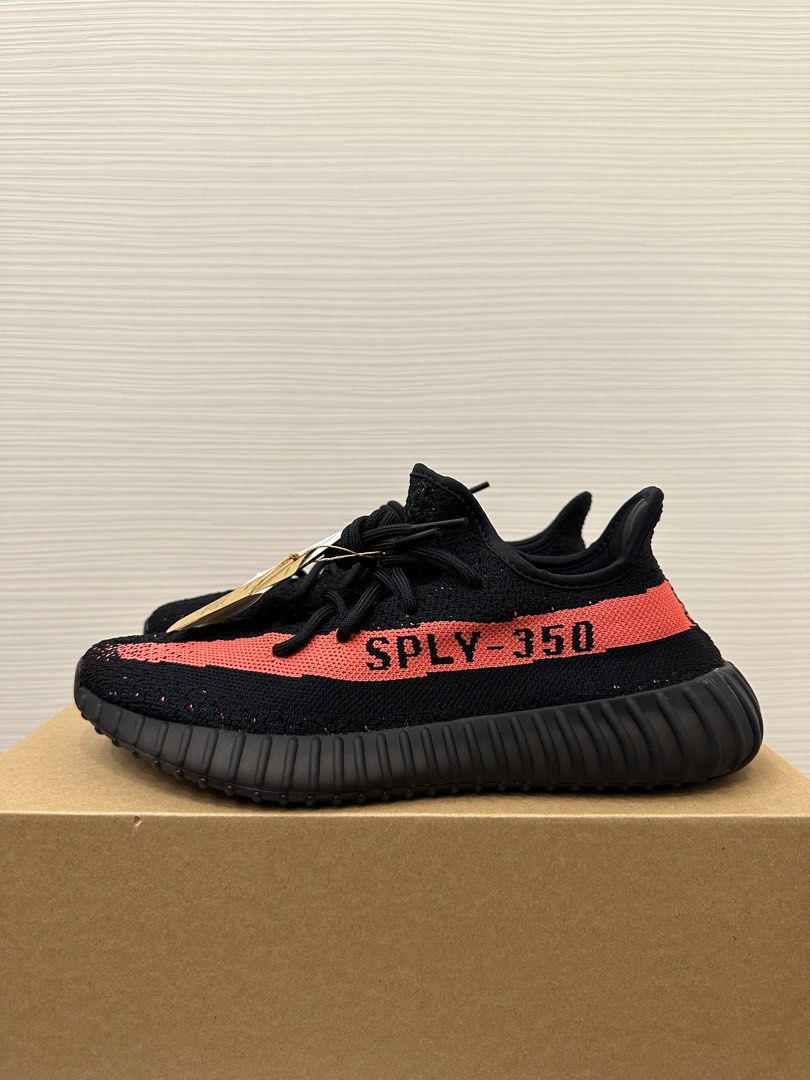 Adidas yeezy red stripe 2025
