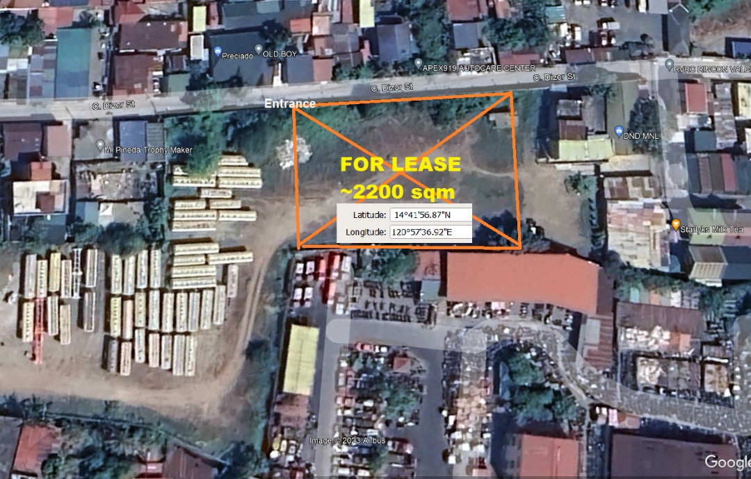 Vacant Lot for Rent brgy Rincon Dizor st Valenzuela Metro Manila