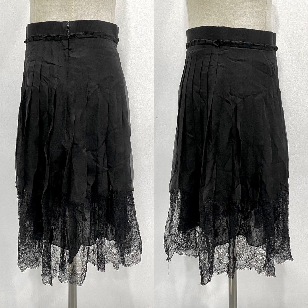 Valentino black lace skirt hot sale